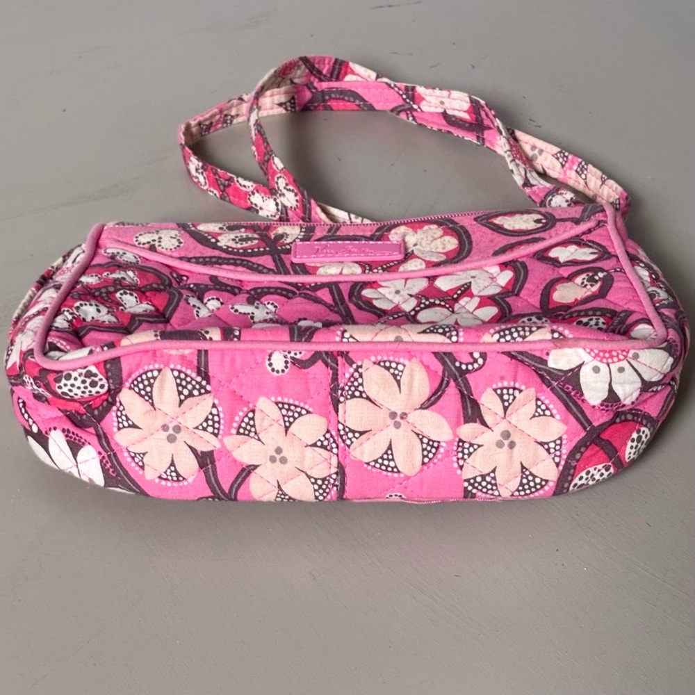 Vera Bradley Allione Quilted Blush Blossom Paisley Floral Crossbody Bag - Picture 7 of 8